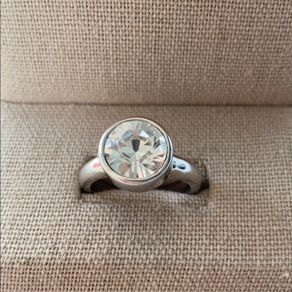 Silver Swarovski Crystal Ring